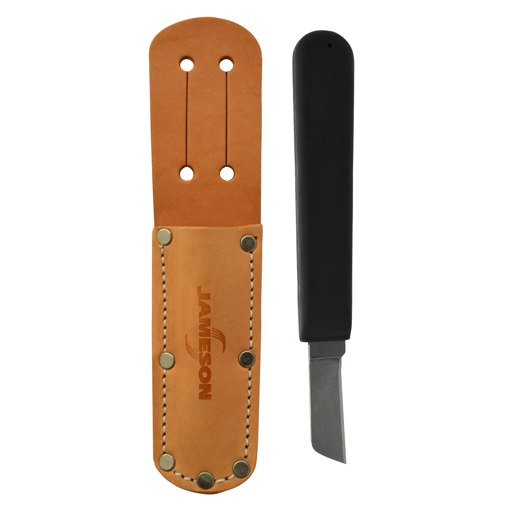 Slotted Leather Pouch with Knife | Jameson Tools | 32-24P