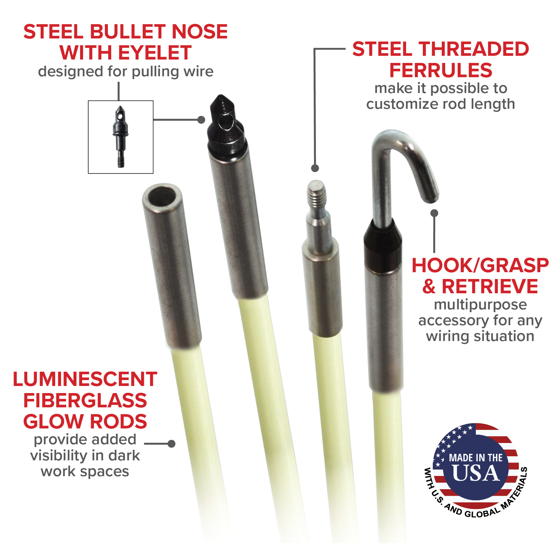 New Klein Fish And Glow Rod And Accessory Kit, 51% OFF