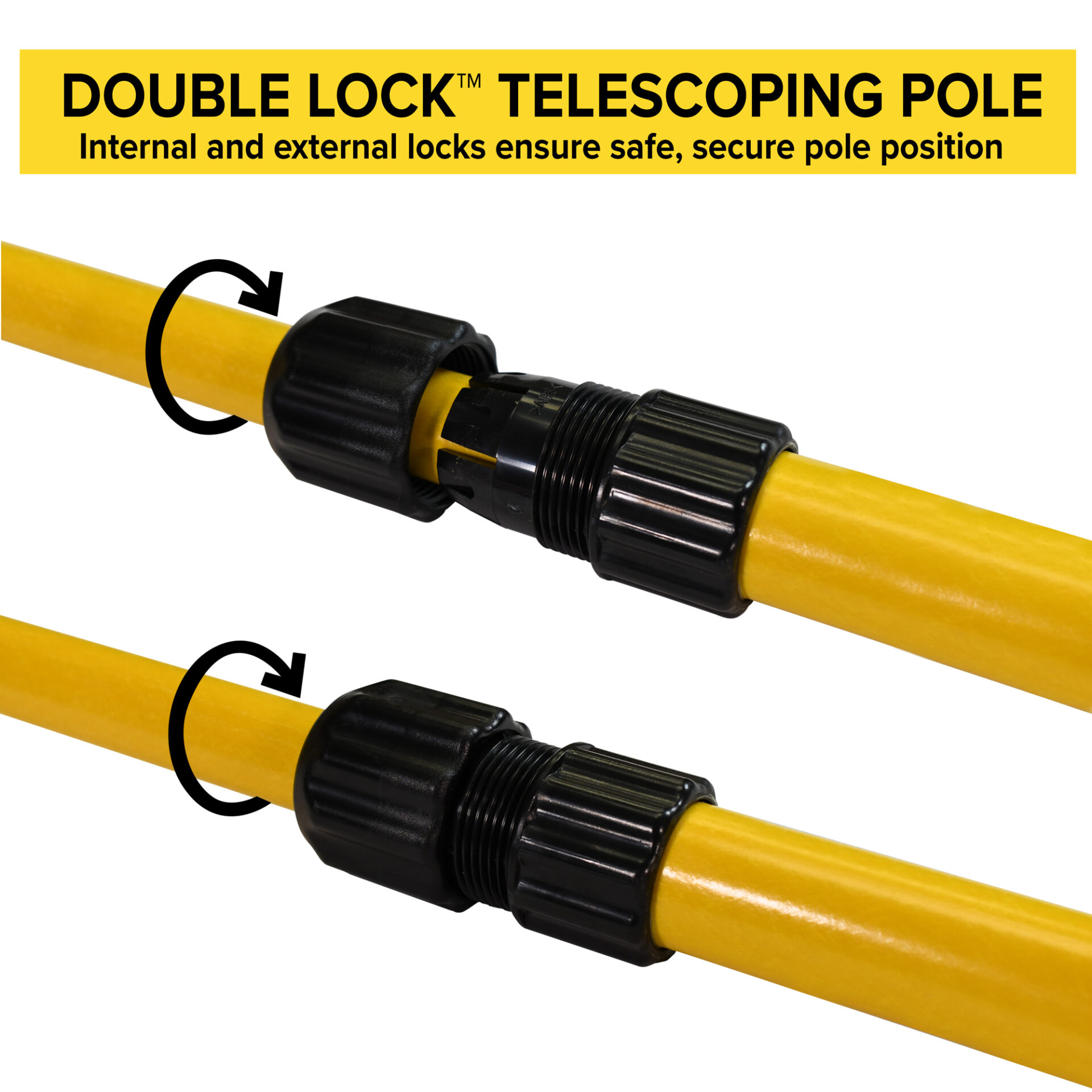 Double Lock Telescoping Pole w/ Mount Pole Saw & Tri-Cut Saw Blade